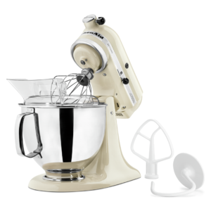 KitchenAid - 5 Quarts Tilt-Head Mixer in Cream - KSM150PSAC