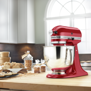 KitchenAid - 5 Quarts Tilt-Head Mixer in Red - KSM150PSER