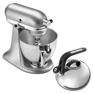 KitchenAid - 5 Quarts Tilt-Head Mixer in Grey - KSM150PSMC