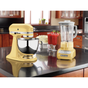 KitchenAid - 5 Quarts Tilt-Head Mixer in Yellow - KSM150PSMY