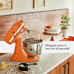 KitchenAid - 5 Quarts Tilt-Head Mixer in Orange - KSM175PSHY