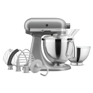 KitchenAid - 5 Quarts Tilt-Head Mixer in Silver - KSM195PSCU