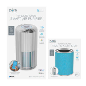 PureZone Turbo Smart Air Purifier & Replacement Filter Bundle