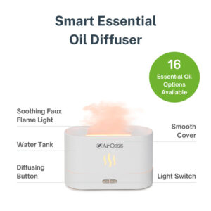 Essential Oil Flame Diffuser & Humidifier